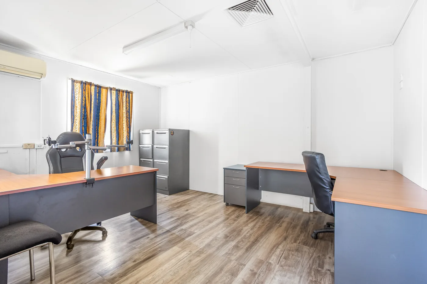 Private office within the two-level office building